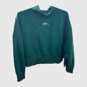 Wild Fable Green Oversized Sweatshirt Long Sleeve